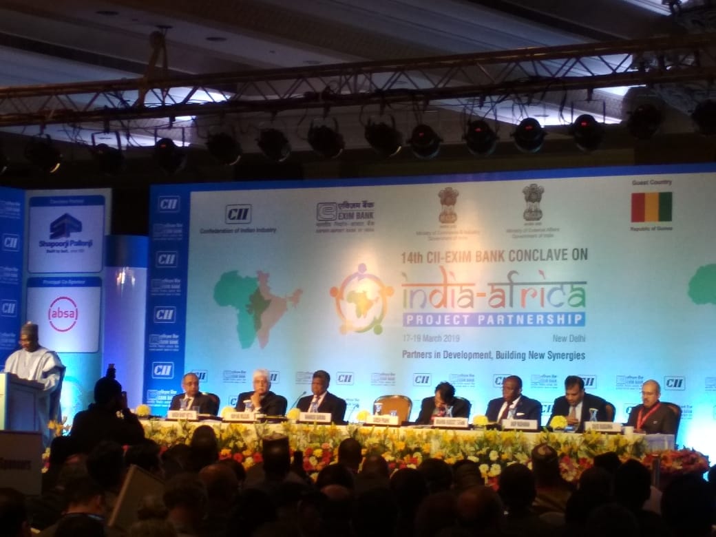 TCIL participated in 14th CII EXIM Bank Conclave on India-Africa Project Partnership from 17th to 19th March 2019 at Taj Diplomatic Enclave, New Delhi. Director Technical, Mr. Kamendra Kumar was one of the panelist at the Round Table session on Harnessing the Digital Potential of African LDCs - Investing in Infrastructure and Skills at the Conclave scheduled on 18th March 2019 from 1545-1715 hrs. TCIL participated in 14th CII EXIM Bank Conclave on India-Africa Project Partnership from 17th to 19th March 2019 at Taj Diplomatic Enclave, New Delhi. Director Technical, Mr. Kamendra Kumar was one of the panelist at the Round Table session on Harnessing the Digital Potential of African LDCs - Investing in Infrastructure and Skills at the Conclave scheduled on 18th March 2019 from 1545-1715 hrs.